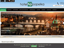 Tablet Screenshot of hotelpopelka.cz